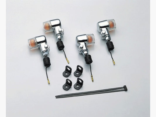 ミニウインカーキット クリアレンズ 12V10W×4個 バイト