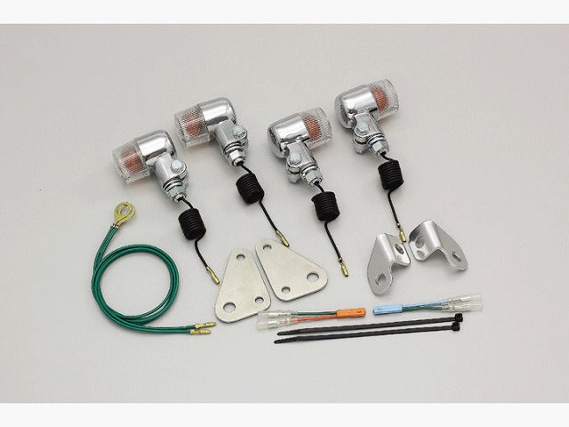 ミニウインカーキット クリアレンズ 12V15W×4個 CB223S