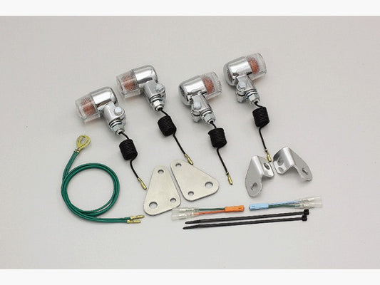 ミニウインカーキット クリアレンズ 12V15W×4個 CB223S