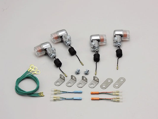 ミニウインカーキット クリアレンズ 12V10W×4個 モンキー(FI車)