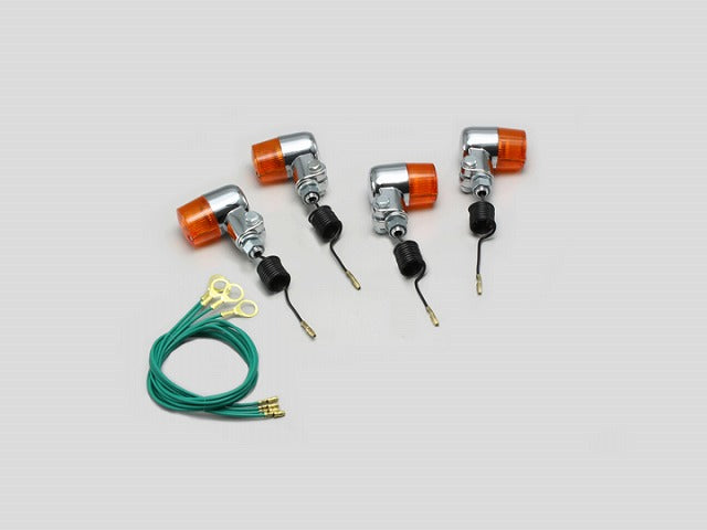 ミニウインカーキット オレンジレンズ 12V23W×4個 ゼファー400(オール)/X(-00) ゼファー750/RS(-00) ゼファー1100/RS(-01) ZRX4002(-00)