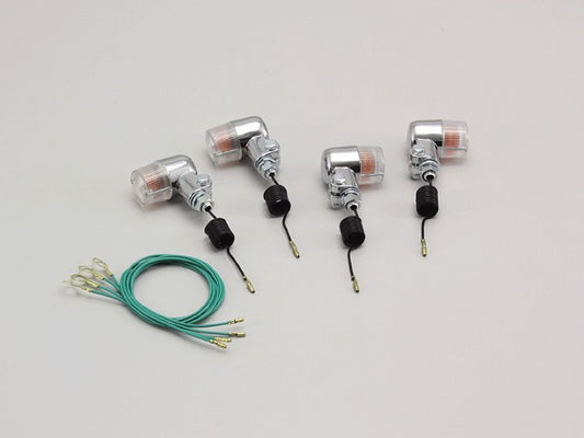 ミニウインカーキット クリアレンズ 12V23W×4個 ゼファー400(オール)/X(-00) ゼファー750/RS(-00) ゼファー1100/RS(-01) ZRX4002(-00)