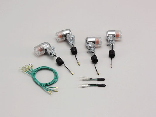ミニウインカーキット クリアレンズ 12V23W×4個 ゼファー400χ(01-) ゼファー750/RS(01-03) ゼファー1100/RS(02-) ZRX4002(01-03)