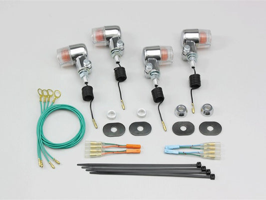 ミニウインカーキット クリアレンズ 12V23W×4個 W800