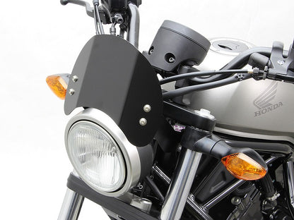 フロントバイザー ブラックアルマイト 黒 レブル250 レブル500 Rebel 風防 スクリーン