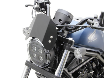 フロントバイザー ブラックアルマイト 黒 レブル250 レブル500 Rebel 風防 スクリーン