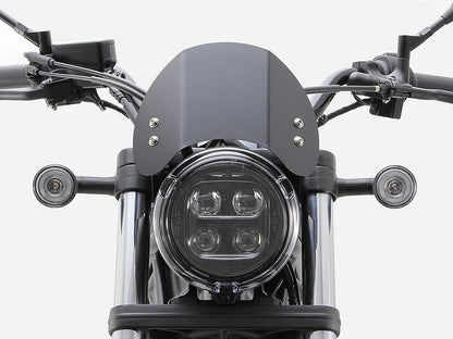 フロントバイザー ブラックアルマイト 黒 レブル250 レブル500 Rebel 風防 スクリーン