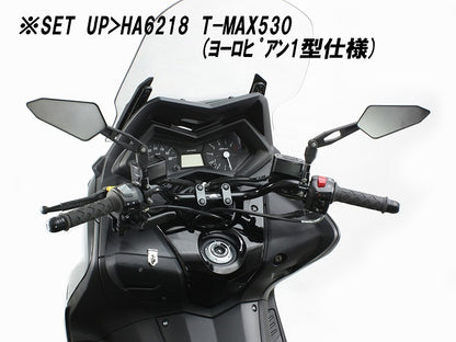 アジャストミラー タイプ1 ブラック 74×155mm 左右1セット 軽量樹脂 角度調整