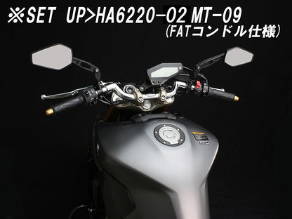 アジャストミラー タイプ2 ブラック 88×130mm 左右1セット 軽量樹脂 角度調整