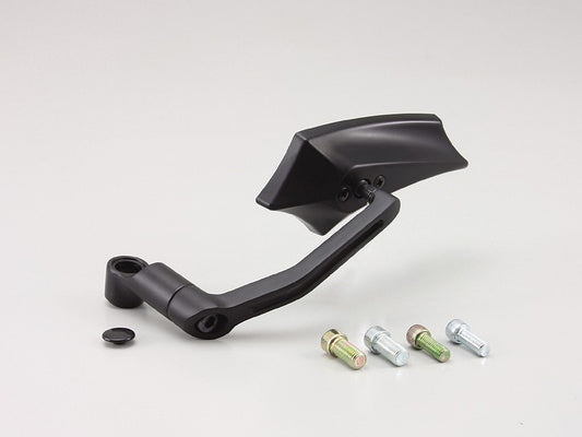Devil Wing Mirror, Offset Arm, Black, 67x153mm, 1 Piece, Left, Lightweight Resin, Angle Adjustable