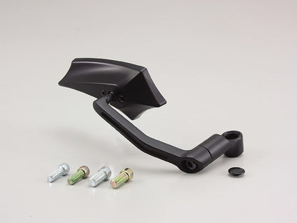デビルウイングミラー オフセットアーム ブラック 67×153mm 1個 右用 軽量樹脂 角度調整