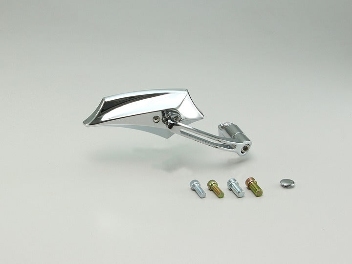 デビルウイングミラー オフセットアーム クロームメッキ 67×153mm 1個 右用 軽量樹脂 角度調整