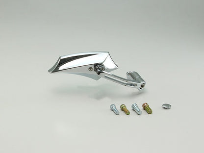 デビルウイングミラー オフセットアーム クロームメッキ 67×153mm 1個 右用 軽量樹脂 角度調整