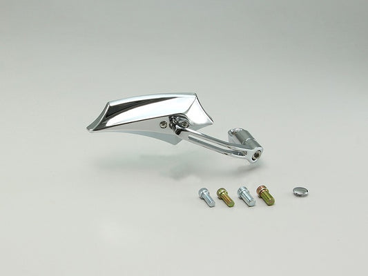 デビルウイングミラー オフセットアーム クロームメッキ 67×153mm 1個 右用 軽量樹脂 角度調整
