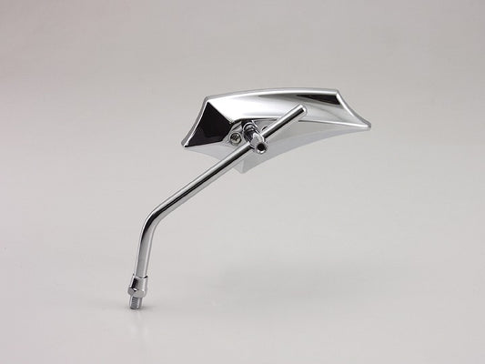 Devil Wing Mirror, Chrome Plated, 67x153mm, 1 pc, Left, Lightweight Resin