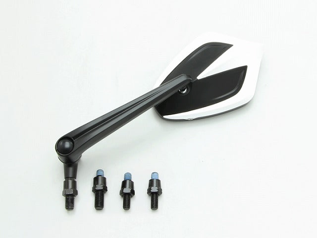 タロンミラー ホワイト アルミダイキャスト製 汎用 1ヶ 左右共用