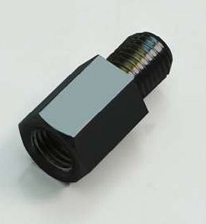 ミラーアダプター ブラック 高さ18mm 1個入 M10左右 高さ合わせ用