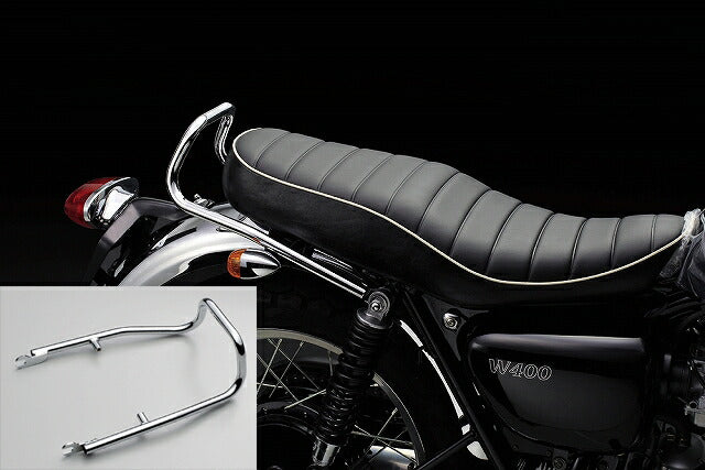 タンデムグリップ クロームメッキ ボルトオン W800.W650.W400