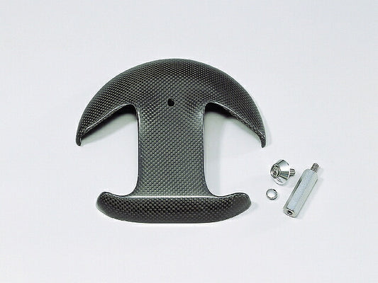 Stem Cover Carbon with Stepped Mounting Bolts and Accent Washers for T-MAX (up to '07)