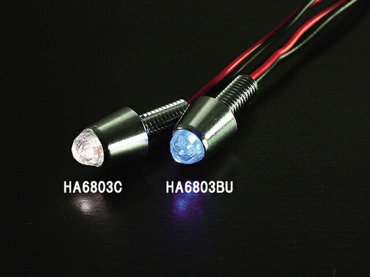 ダイヤモンドビーム M6ボルト穴用 高輝度LED(12V) クリア 2ヶ入