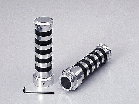 アルミグリップ タイプII クロームメッキ ハンドル径φ1インチ用 グリップ径φ34mm DS400/1100