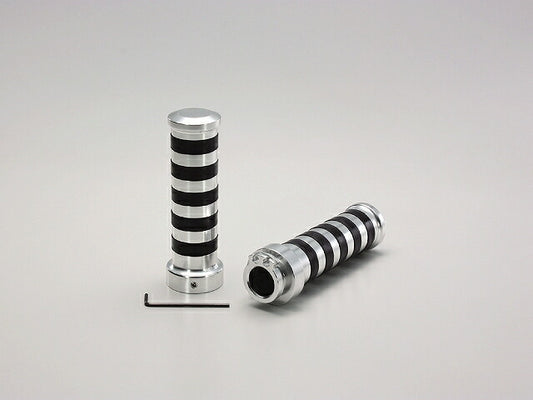 アルミグリップ タイプII ポリッシュアルマイト 7/8インチ用 グリップ径φ34mm マジェスティ250.フォルツァ
