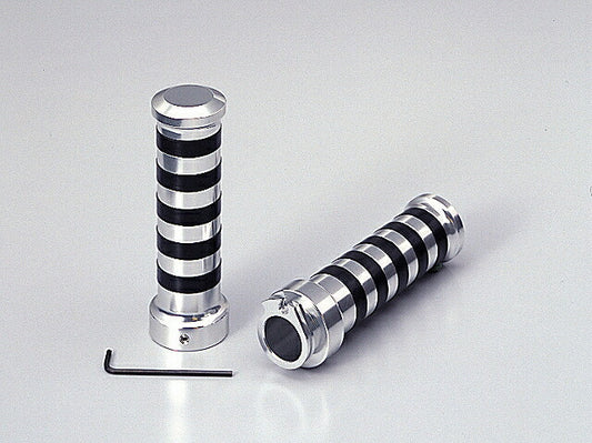 アルミグリップ タイプII クロームメッキ グリップ径φ31mm エイプ50/100/D ズーマー ホンダ系ミニスクーター