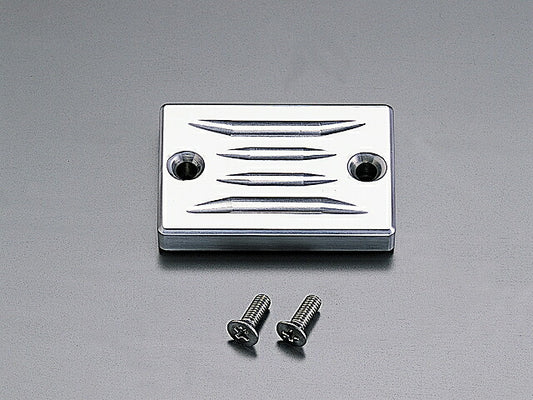 Master cylinder cap, chrome-plated, universal left/right, 1 pc, with stainless steel flathead screw