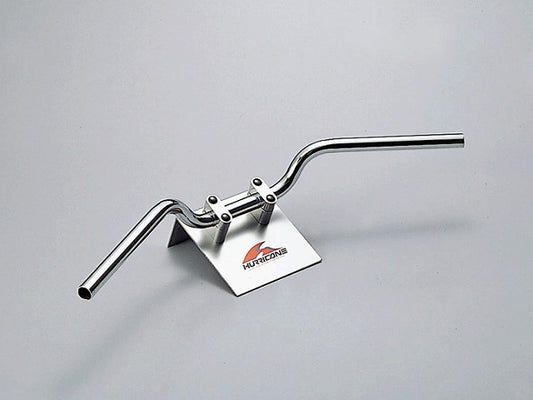 BMコンチ2型 キット専用ハンドル クロームメッキ スイッチ穴加工済み 外径φ22.2mm 内径φ18mm 全高80mm 全巾680mm マジェスティS ハンドルキット用