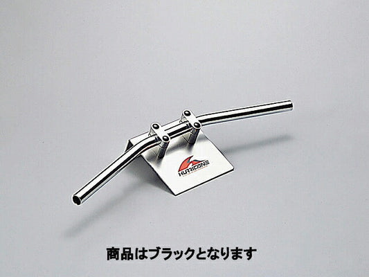 ミニフラット1型 ハンドルバー ブラック 外径φ22,2mm 内径φ18mm 全巾550mm