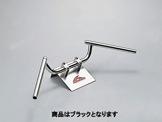 コンドル ハンドルバー ブラック 外径φ22,2mm 内径φ18mm 全高80mm 全巾645mm