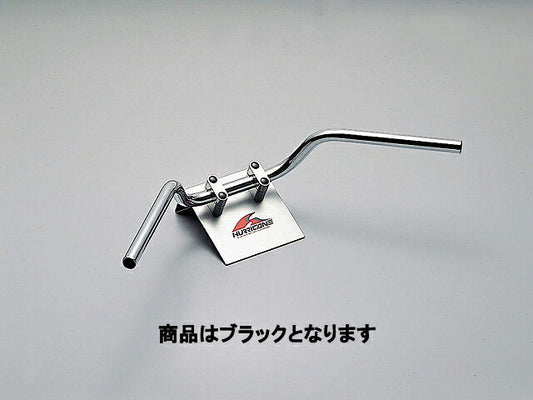 ナロー2型 ハンドルバー ブラック 外径φ22,2mm 内径φ18mm 全高105mm 全巾620mm