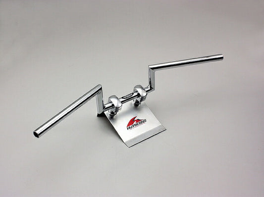 100ロボット2型 ハンドルバー クロームメッキ 外径φ22,2mm 内径φ18mm 全高100mm 全巾670mm