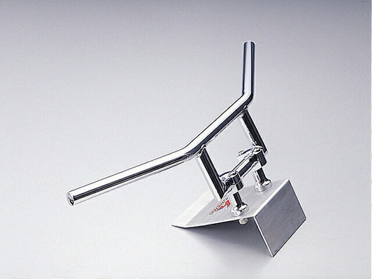 120Z型 ハンドルバー クロームメッキ 外径φ25.4mm 内径φ21mm.全高110mm 全巾710mm