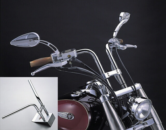 300フリーライザー ハンドルバー クロームメッキ φ1インチ シャドウ/シャドウスラッシャー/400/750