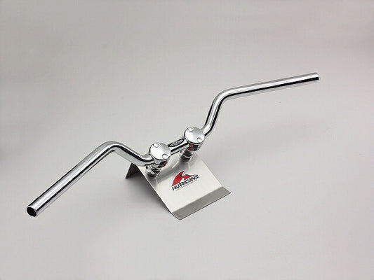 ドラッグ コンチ1型 ハンドルバー クロームメッキ 外径φ25.4mm 内径φ21mm.全高90mm 全巾795mm