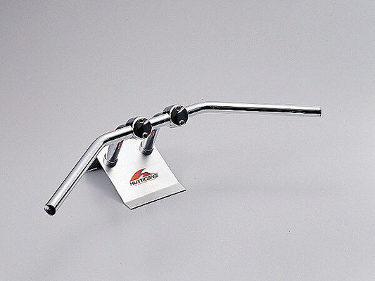 フラット4型 ハンドルバー クロームメッキ 外径φ25.4mm 内径φ21mm 全巾730mm