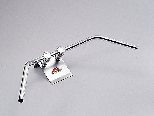 130クラシックプルバック ハンドルバー クロームメッキ 外径φ25.4mm 内径φ21mm.全高130mm 全巾815mm