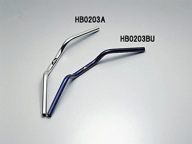 ミニコンチ2型 ハンドルバー シルバーアルマイト 外径φ22,2mm 内径φ14mm 全高75mm 全巾610mm