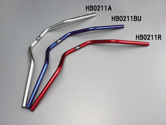 スーパーバイクHIGH ハンドルバー シルバーアルマイト 外径φ22,2mm 内径φ14mm 全高130mm 全巾790mm