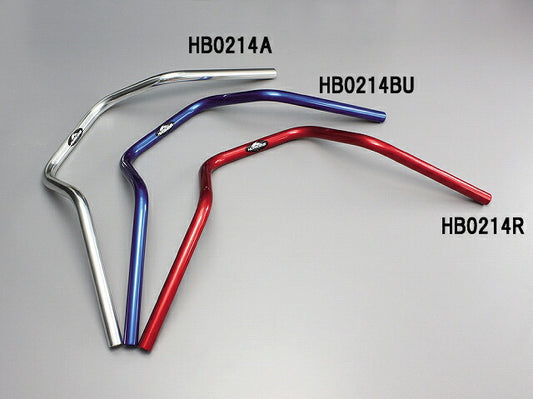 ナロー4型 ハンドルバー シルバーアルマイト 外径φ22,2mm 内径φ14mm 全高160mm 全巾660mm