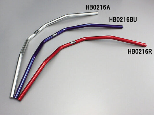 スーパートラッカー ハンドルバー ブルーアルマイト 外径φ22,2mm 内径φ14mm 全高95mm 全巾845mm