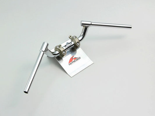 FATコンドル 専用ハンドル クロームメッキ スチール製 幅680mm 高さ90mm エンド内径18mm XSR700/900 MT-09 スイッチ穴加工済 構造変更必要 MT-09(-16) HM3568 メーターステー(17-)バンジョー向き変更が必要