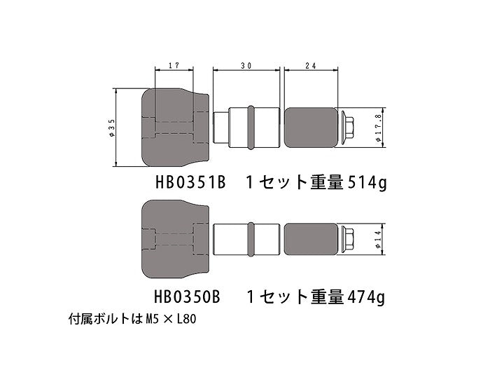 SSC ミディアムウエイト ブラック 黒 外径φ35mm/内径φ18～19mm