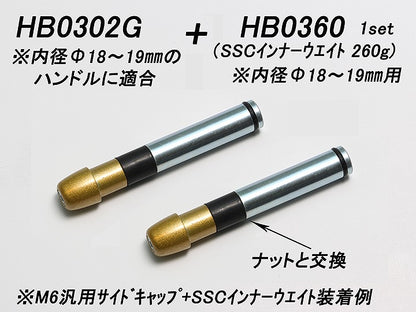 SSC インナーウエイト M6 内径φ18～19mm ハンドル