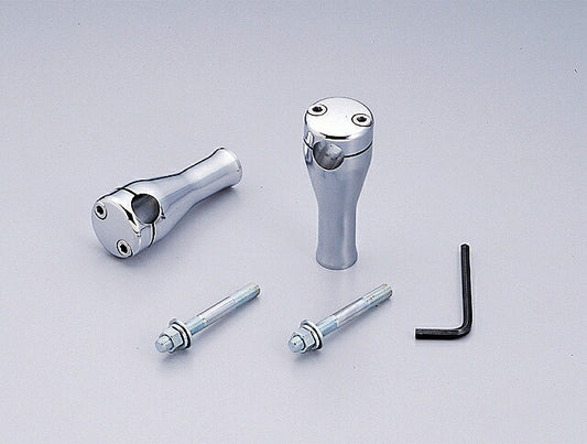 4インチドラッグポスト.ベーシック クロームメッキ φ7/8インチ(22,2mm)ハンドル用