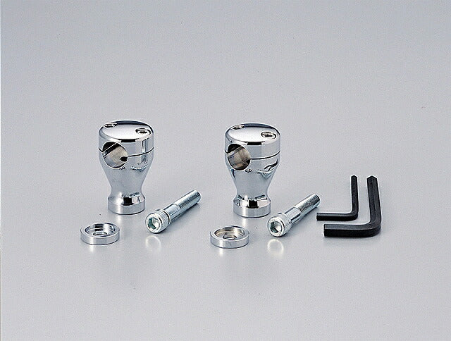 2インチドラッグポスト.ベーシック クロームメッキ φ1インチ(25.4mm)ハンドル用 ドラッグスター400/1100