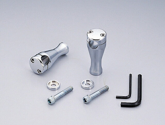 4インチドラッグポスト.ベーシック クロームメッキ φ1インチ(25.4mm)ハンドル用
