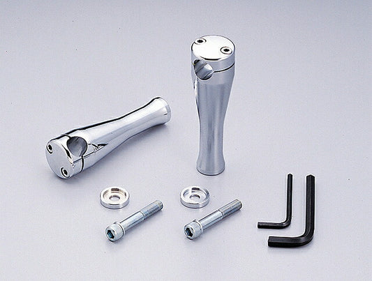 6インチドラッグポスト.ベーシック クロームメッキ φ1インチ(25.4mm)ハンドル用