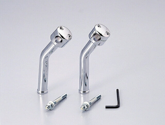 8インチドラッグポスト.プルバック クロームメッキ φ7/8インチ(22,2mm)ハンドル用